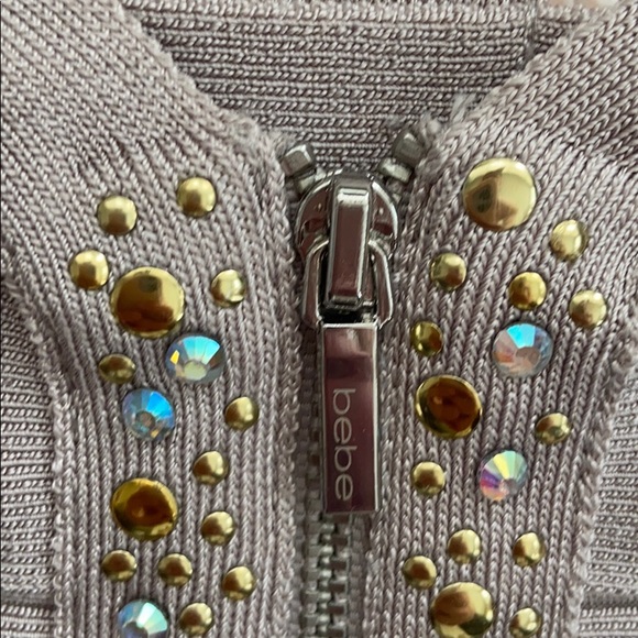 Bebe Bandage Zip Front Dress XS - Picture 4 of 8